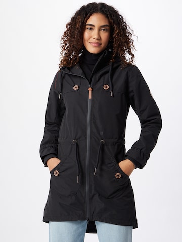 Alife and Kickin Tussenparka 'Charlotte' in Zwart: voorkant