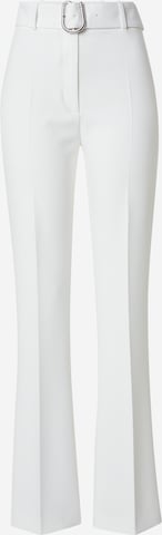 HUGO Levenevä Suorat housut 'Hazula' värissä valkoinen: etupuoli