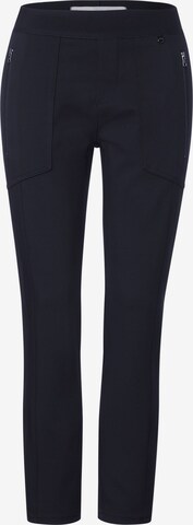 STREET ONE Slim fit Pants in Blue: front