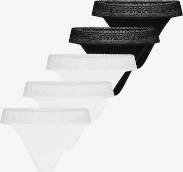 Mey String 'Modal Lace' in Silber: Vorderseite
