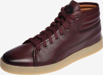 Sneaker alta di Gordon & Bros in rosso: frontale