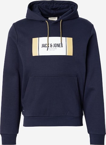 Sweat-shirt 'JJHAYATO' JACK & JONES en bleu : devant