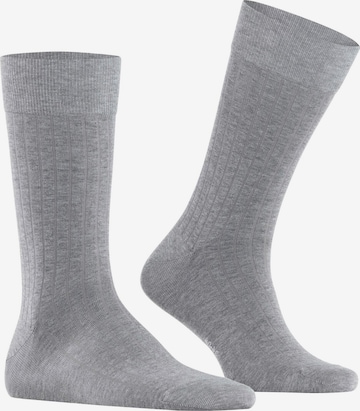 BURLINGTON Socks 'Duke Street' in Grey: front