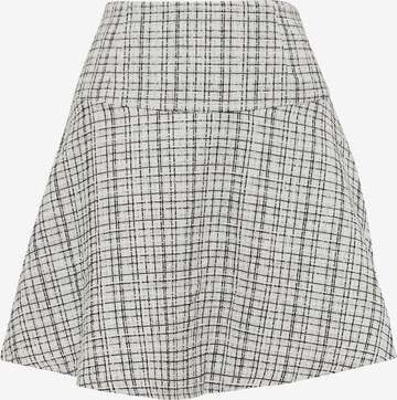 Tussah Skirt 'ALEX' in Black: front