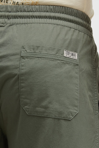 CAMP DAVID Regular Basic Shorts aus Twill mit Elastikbund in Grün