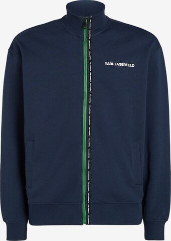 Karl Lagerfeld Sweatvest in Blauw: voorkant