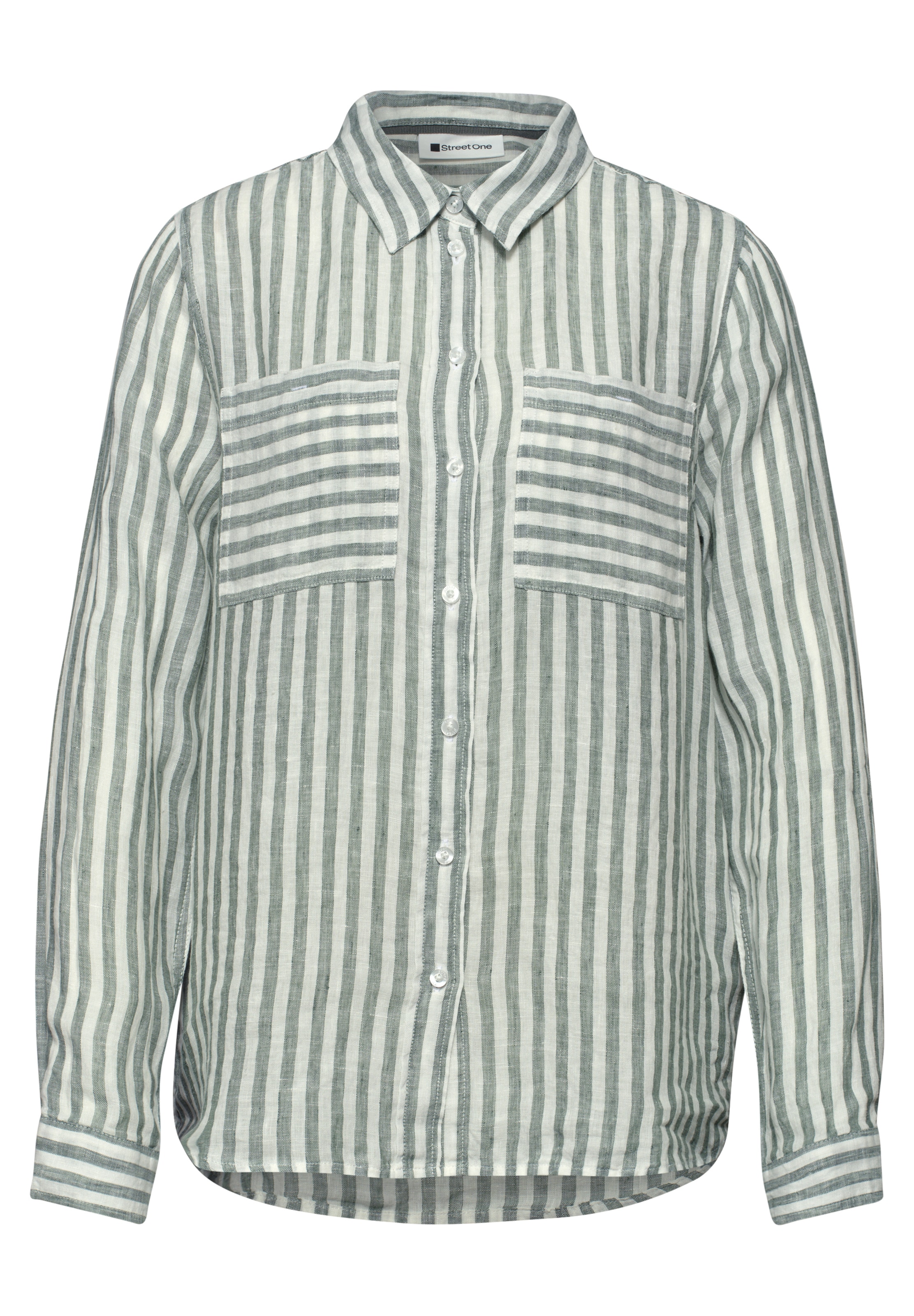 STREET ONE Blouse in Groen: voorkant