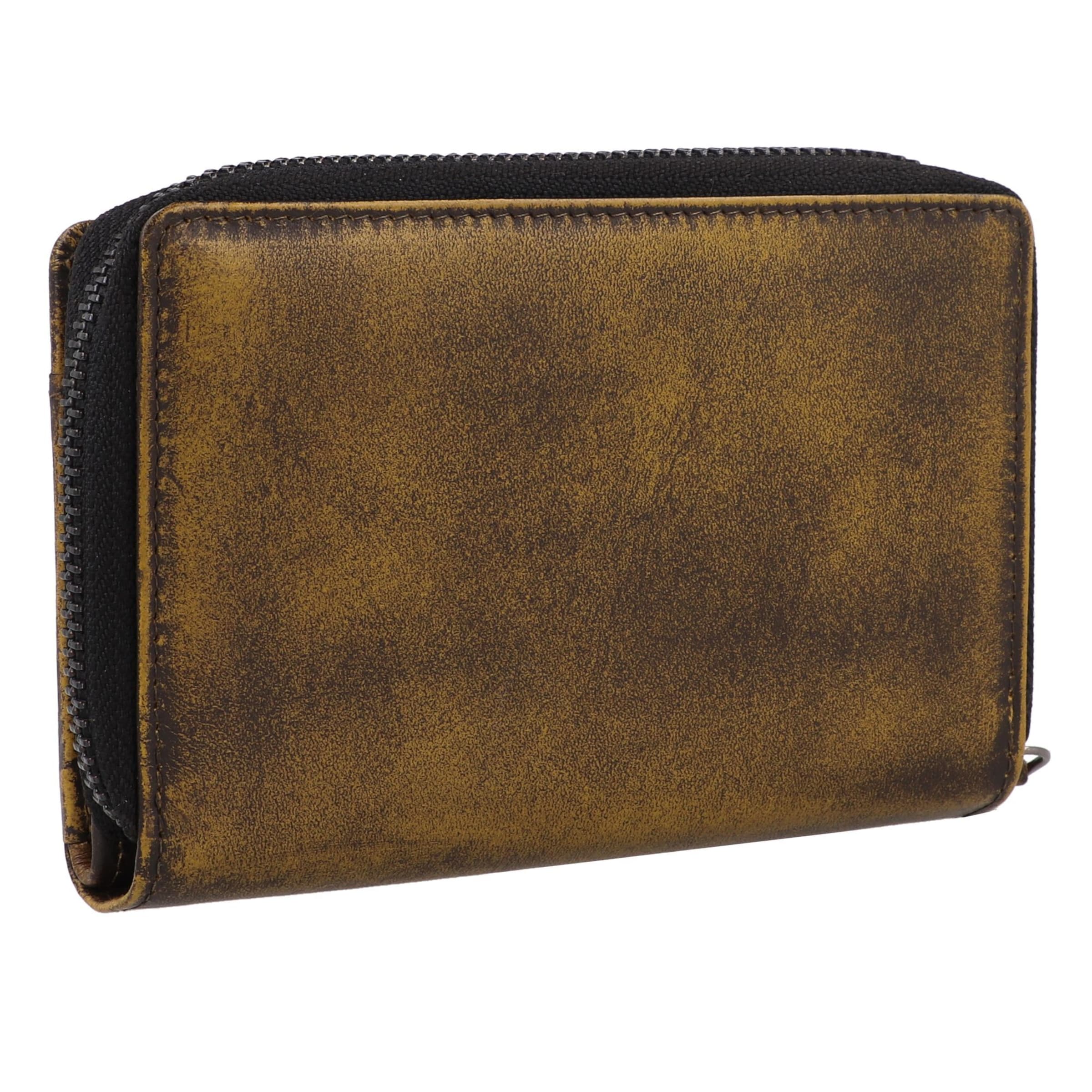 GREENBURRY Wallet 'Distressed' in Yellow