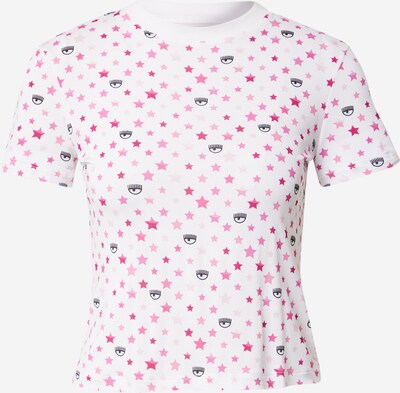 Tricou 'SARA' Chiara Ferragni pe albastru pastel / roz / negru / alb, Vizualizare produs