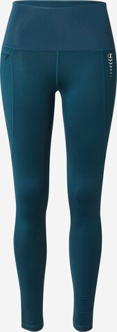 Skinny Pantalon de sport Champion Authentic Athletic Apparel en bleu : devant