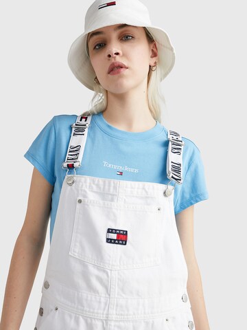 Tommy Jeans Loosefit Kantáros farmer 'Dungaree' - fehér