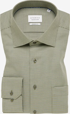 ETERNA Regular fit Button Up Shirt in Green