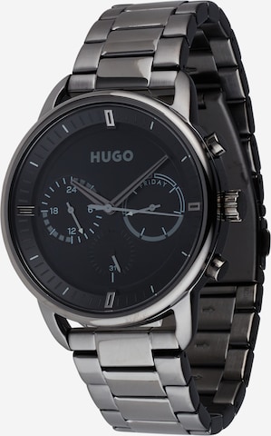 HUGO Analog Watch in Grey: front