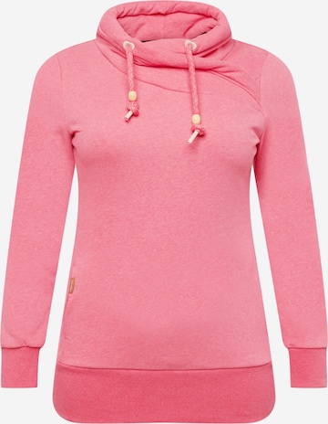 Ragwear Plus Sweatshirt 'NESKA' in Pink: predná strana