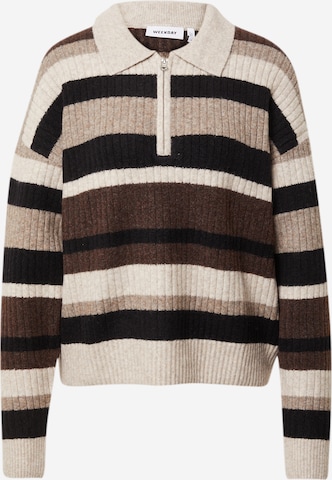 WEEKDAY Sweater 'Nicki' in Brown: front