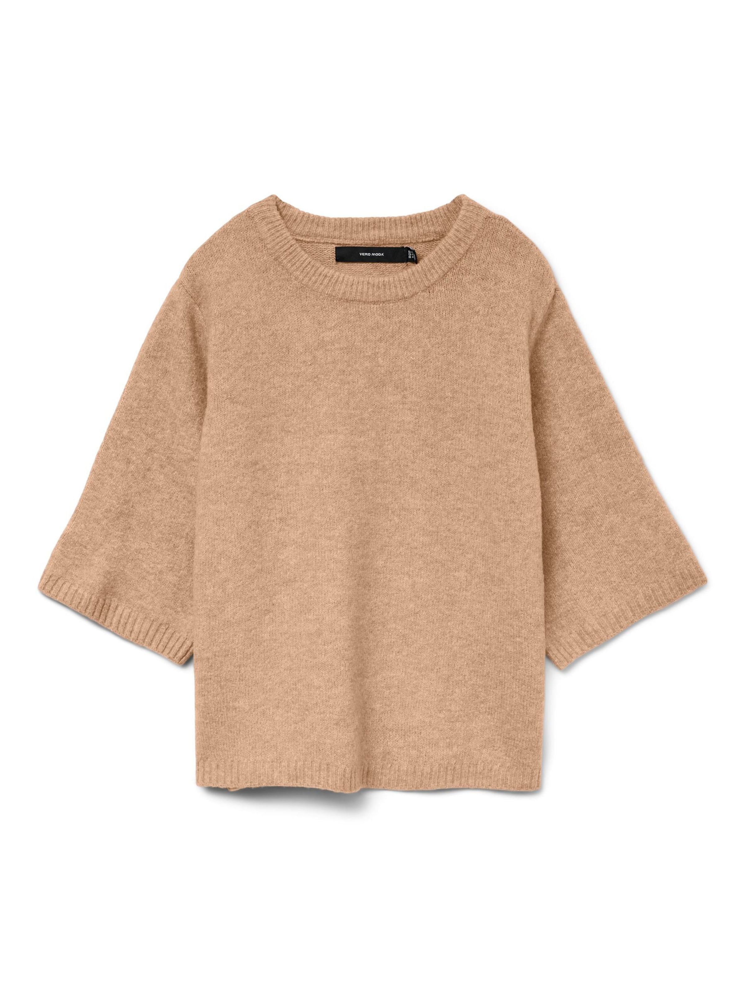 Pull-over 'VMCBOOM' Vero Moda Curve en marron : devant