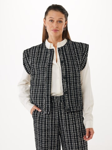 MEXX Gebreid vest in Zwart: voorkant