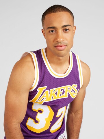 Mitchell & Ness Funktionsskjorte 'LOS ANGELES LAKERS - MAGIC JOHNSON' i lilla