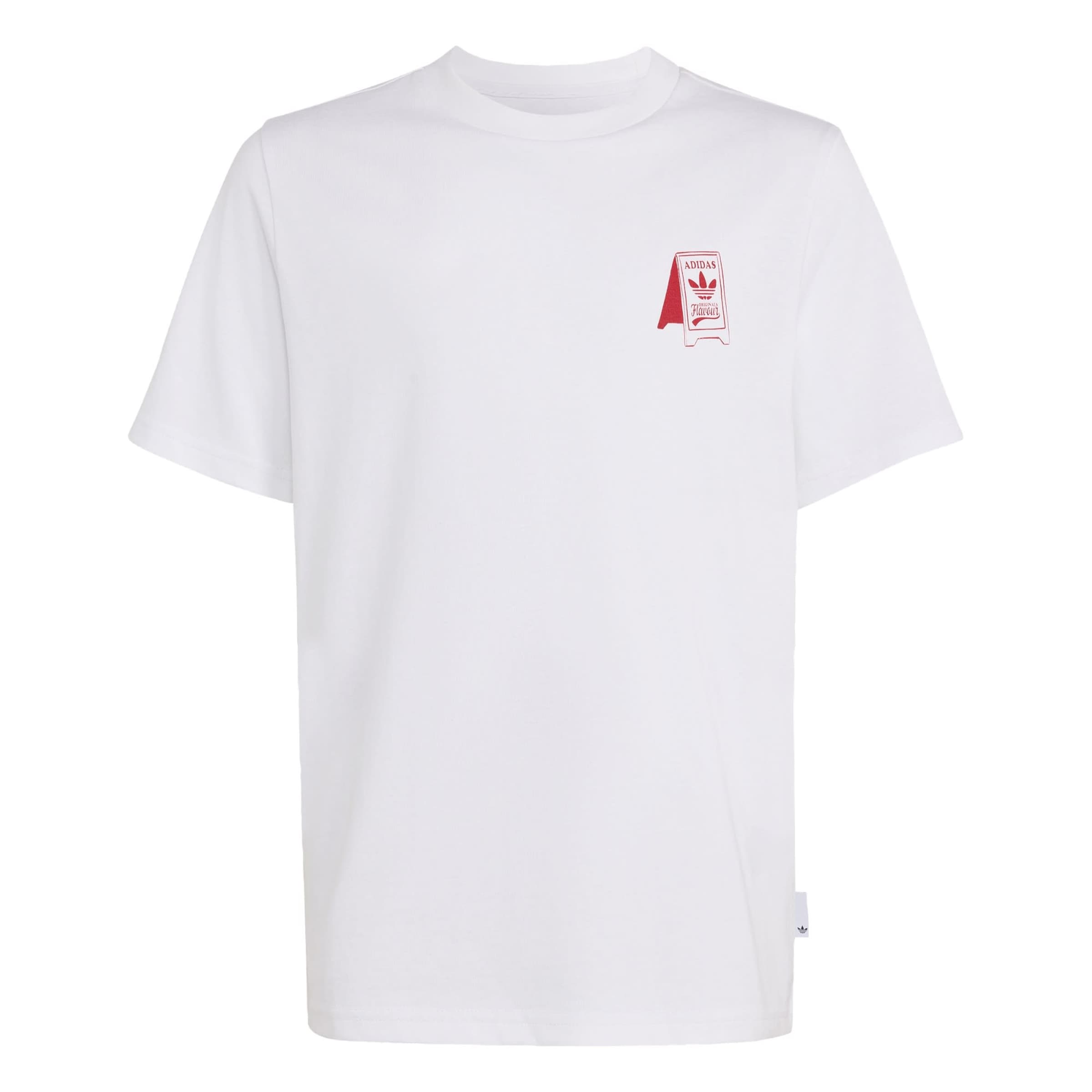 ADIDAS ORIGINALS Shirt 'Foodstand' in Wit: voorkant