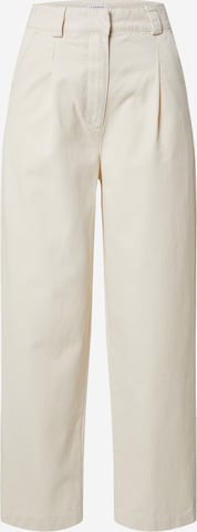 Loosefit Pantalon à pince 'Taylor' EDITED en beige : devant