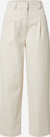 EDITED Loose fit Pleat-front trousers 'Taylor' in Beige: front