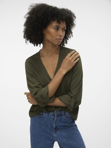 VERO MODA Blouse 'KAS ' in Groen