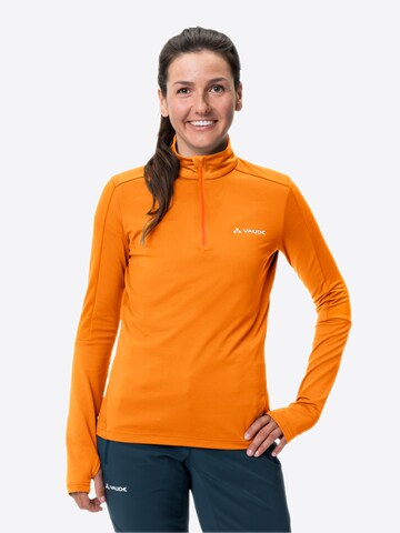VAUDE Sports sweater ' Livigno II ' in Orange: front
