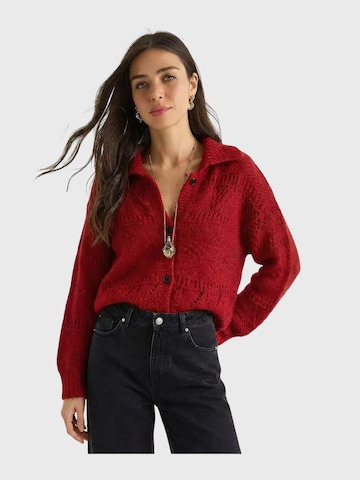 Bianco Lucci - Casaco de malha em vermelho: frente