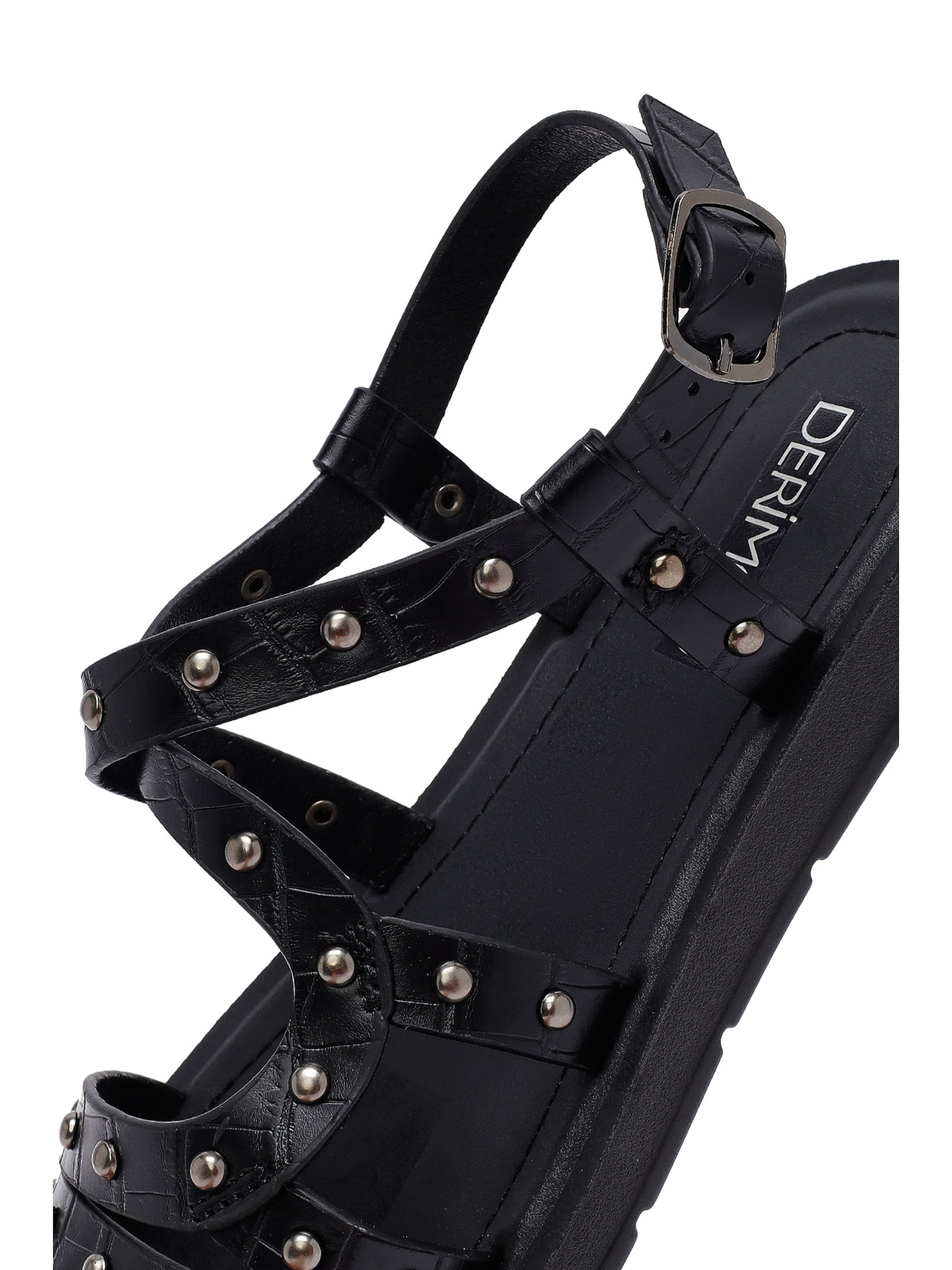 Derimod - Sandalias con hebilla en negro