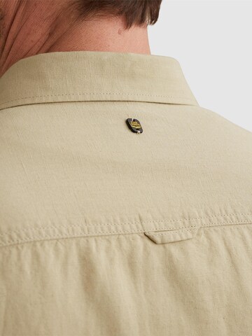 Coupe regular Chemise 'Shirt with short sleeves in cotton/linen' PME Legend en vert