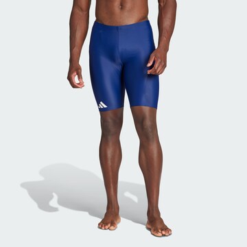 ADIDAS PERFORMANCE Athletic Swim Trunks in Blue: front