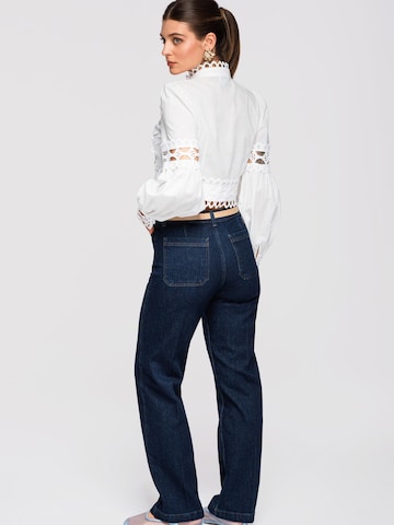 Camicia da donna di Ombre in bianco