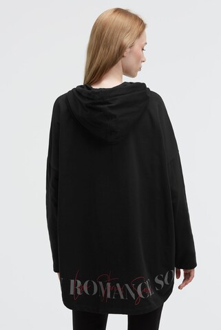 Soccx Oversized Hoodie mit Logo Print in Schwarz