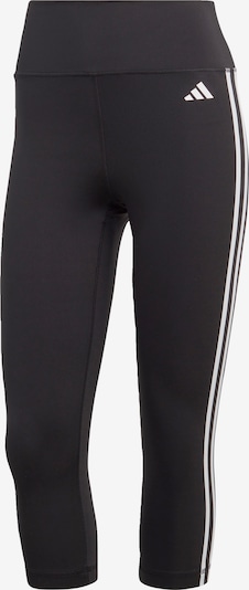 ADIDAS PERFORMANCE Workout Pants 'Train Essentials 3-Stripes High-Waisted 3/4' in Black / White, Item view