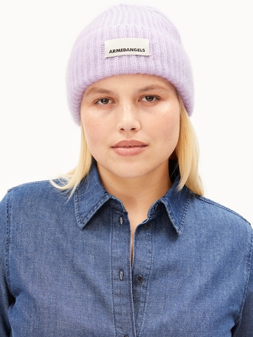 ARMEDANGELS Mütze MOHAIR BLEND in Lila: Vorderseite