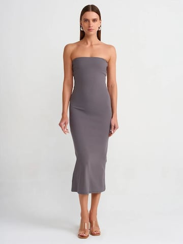 Dilvin - Vestido em cinzento: frente