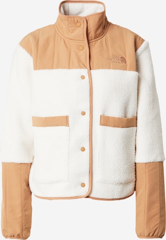 THE NORTH FACE Fleece Jacket 'CRAGMONT' in White: front