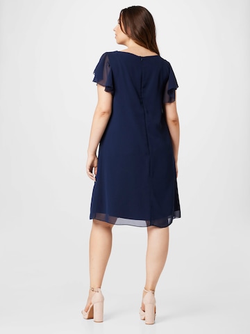 SWING Curve Cocktail Dress in Blue