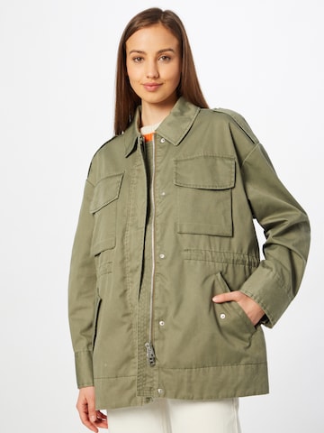 Brixtol Textiles Between-Season Jacket 'Jane' in Green: front