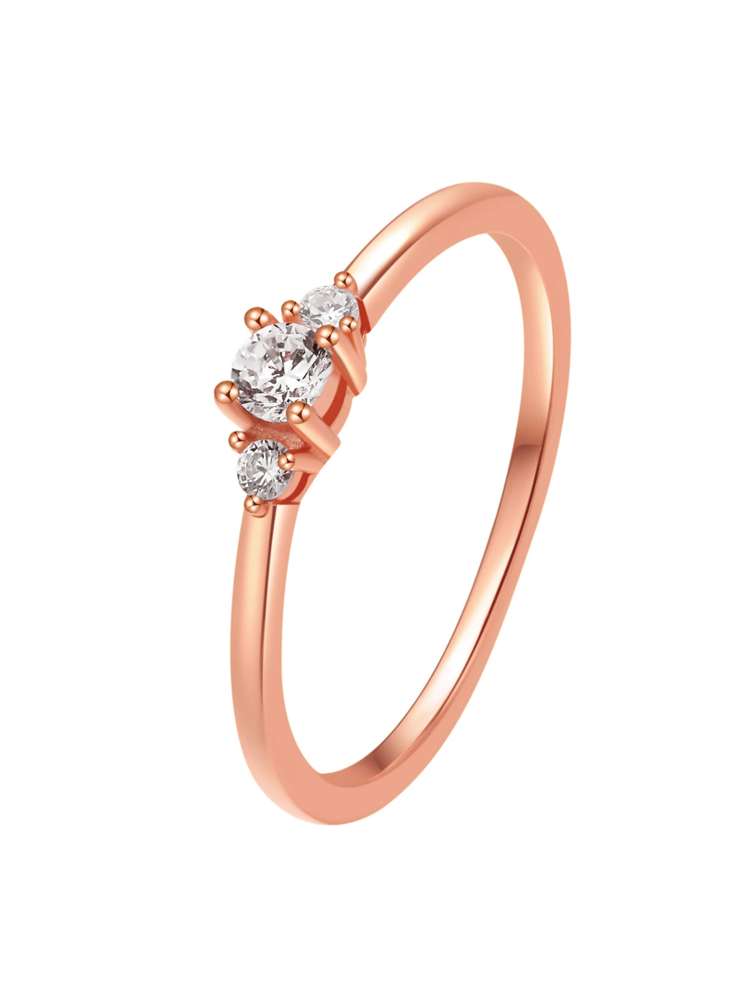 Hey Happiness Ring 'Slim Trio' in Gold: front