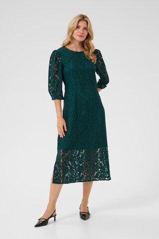 Robe Cream en vert : devant