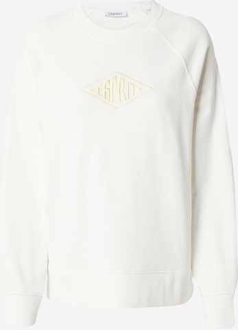 Sweat-shirt ESPRIT en blanc : devant