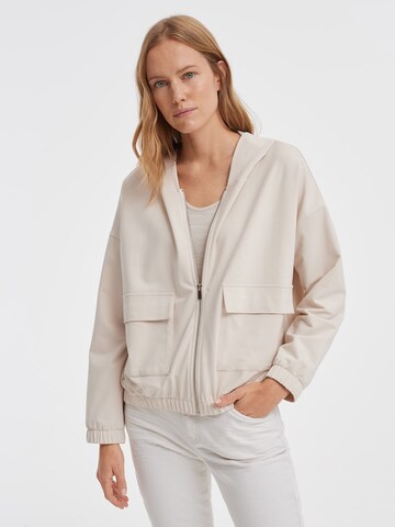 OPUS Zip-Up Hoodie 'Guliwo' in Beige: front