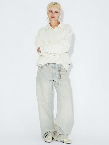 Dr. Denim Sweatshirt 'Brady Collar' in Beige