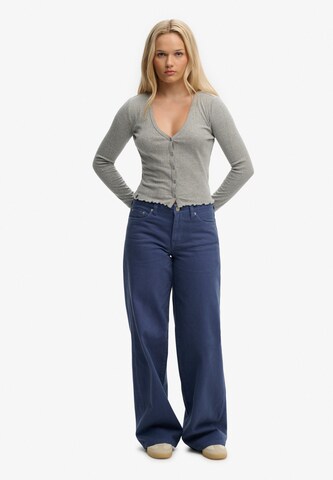 Cardigan 'Athletic Essential' Superdry & Co en gris