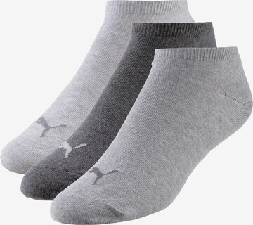 PUMA Ankle Socks in Grey: front