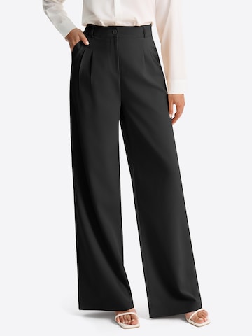 Wide leg Pantaloni con pieghe di Imily Bela in nero: frontale