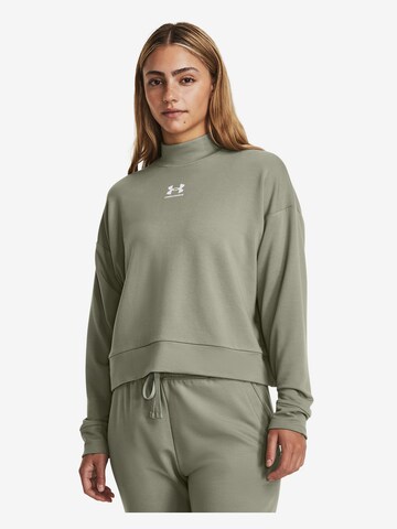 UNDER ARMOUR Sportief sweatshirt in Groen: voorkant