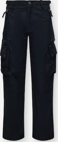 Vintage Industries - Pantalón cargo 'Rico' en negro: frente
