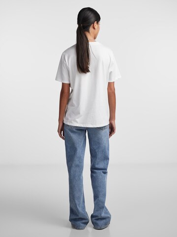 PIECES T-Shirt 'PUFF' in Weiß